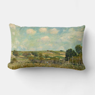 Landschap Landbeemdschap (door Alfred Sisley) Kussen