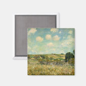 Landschap Landbeemdschap (door Alfred Sisley) Magneet (Voorkant / Achterkant)