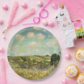 Landschap Landbeemdschap (door Alfred Sisley) Papieren Bordje (Feest)