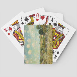 Landschap Landbeemdschap (door Alfred Sisley) Pokerkaarten