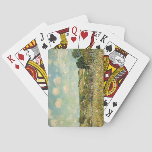 Landschap Landbeemdschap (door Alfred Sisley) Pokerkaarten (Achterkant)