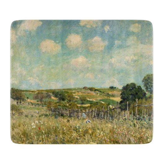 Landschap Landbeemdschap (door Alfred Sisley) Snijplank (Voorkant)