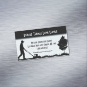 Landschap landschap (landschap): blauw visitekaartje magneet (Voorbeeld)