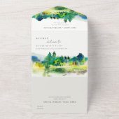 Landschap Landschap Landschap Weduwschap in het Ch All In One Uitnodiging (Buitenkant)