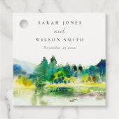 Landschap Landschap Landschap Weduwschap in het Ch Bedankjes Labels (Voorkant)