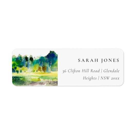 Landschap Landschap Landschap Weduwschap in het Ch Etiket (Voorkant)