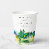 Landschap Landschap Landschap Weduwschap in het Ch Papieren Bekers (Achterkant)