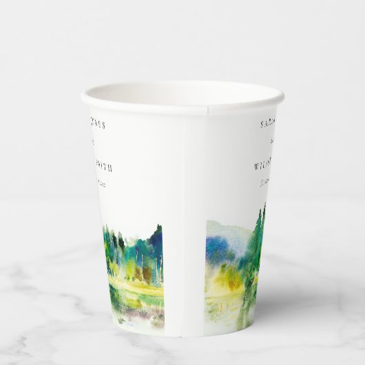 Landschap Landschap Landschap Weduwschap in het Ch Papieren Bekers (Rechts)