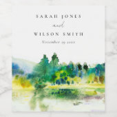 Landschap Landschap Landschap Weduwschap in het Ch Wijn Etiket (Enkel label)