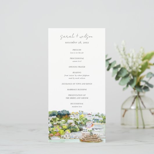 Landschap Landschap Landschap Wuwen Bedankkaart (Staand voorkant)