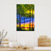 Landschap landschap poster (Keuken)