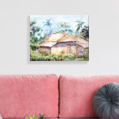 LANDSCHAP landschap schilderij Canvas Print (Insitu (Woonkamer))