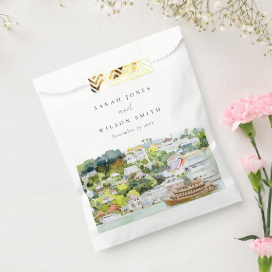 Landschap Landschap Wuwschap Elegant rivier Cruise Bedankzakje (Gezegeld)