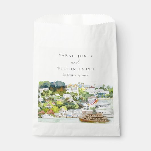 Landschap Landschap Wuwschap Elegant rivier Cruise Bedankzakje (Voorkant)