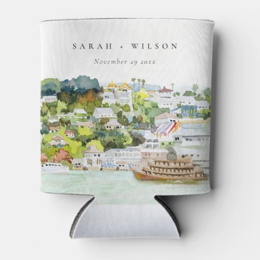 Landschap Landschap Wuwschap Elegant rivier Cruise Blikjeskoeler (Voorkant)