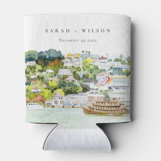 Landschap Landschap Wuwschap Elegant rivier Cruise Blikjeskoeler (Achterkant)