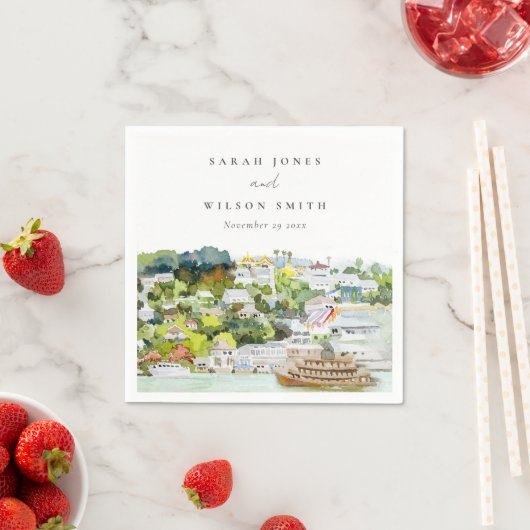 Landschap Landschap Wuwschap Elegant rivier Cruise Servet (Insitu)