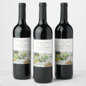 Landschap Landschap Wuwschap Elegant rivier Cruise Wijn Etiket (Flessen)