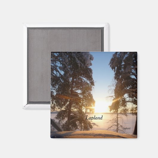 Landschap Lapland Magneet (Voorkant / Achterkant)
