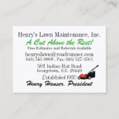 Landschap - Lawn Maintenance Visitekaartje - SRF (Achterkant)