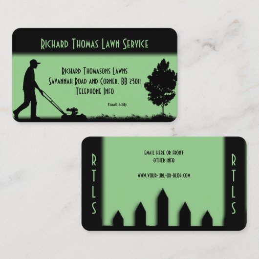 Landschap Lawn Service Visitekaartje (Voorkant / Achterkant)