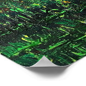 Landschap Levendige kleuren Zonsondergang Lezen Fi Poster (Hoek)