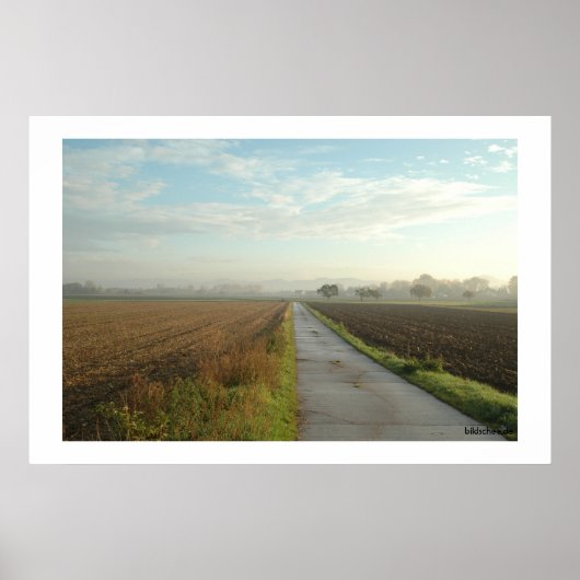 Landschap Mannheim 1 Poster (Voorkant)