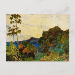 Landschap Martinique van Paul Gauguin (1887) Briefkaart