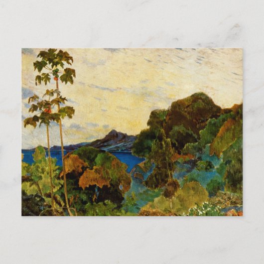 Landschap Martinique van Paul Gauguin (1887) Briefkaart (Voorkant)