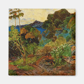 Landschap Martinique van Paul Gauguin (1887) Magneet (Voorkant)