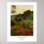 Landschap Martinique van Paul Gauguin (1887) Poster (Voorkant)