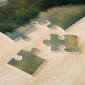 Landschap Meer, Bergen, Reflecties, & Lucht Legpuzzel (Zijkant)