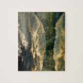 Landschap Meer, Bergen, Reflecties, & Lucht Legpuzzel (Verticaal)