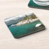 Landschap meer bier onderzetter (Linkerzijde)