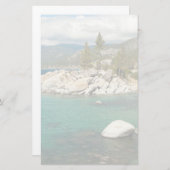 Landschap meer briefpapier (Voorkant / Achterkant)