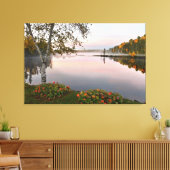 Landschap meer canvas afdruk (Insitu (Woonkamer))