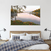Landschap meer canvas afdruk (Insitu (Slaapkamer))