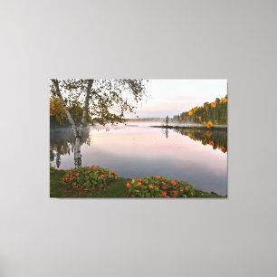 Landschap meer canvas afdruk