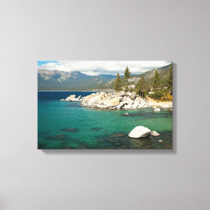 Landschap meer canvas afdruk