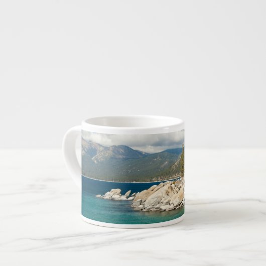 Landschap meer espresso kop (Links)