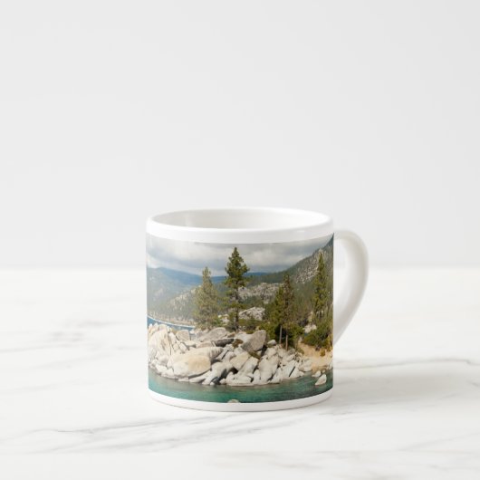 Landschap meer espresso kop (Voorkant rechts)