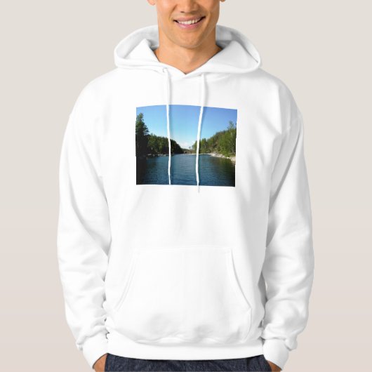 Landschap meer Ladoga Hoodie (Voorkant)