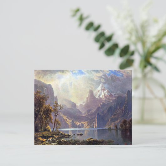 landschap, meer tahoe van Albert Bierstadt (Staand voorkant)