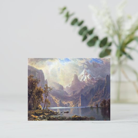  landschap, meer tahoe van Albert Bierstadt Briefkaart (Staand voorkant)