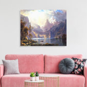  landschap, meer tahoe van Albert Bierstadt Canvas Afdruk (Insitu (Woonkamer))