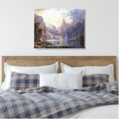  landschap, meer tahoe van Albert Bierstadt Canvas Afdruk (Insitu (Slaapkamer))