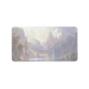  landschap, meer tahoe van Albert Bierstadt Etiket