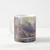 landschap, meer tahoe van Albert Bierstadt Koffiemok (Voorkant links)