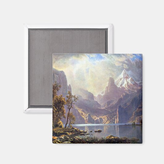  landschap, meer tahoe van Albert Bierstadt Magneet (Voorkant / Achterkant)