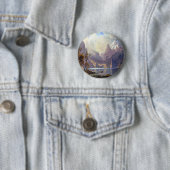 landschap, meer tahoe van Albert Bierstadt Ronde Button 5,7 Cm (In situ)